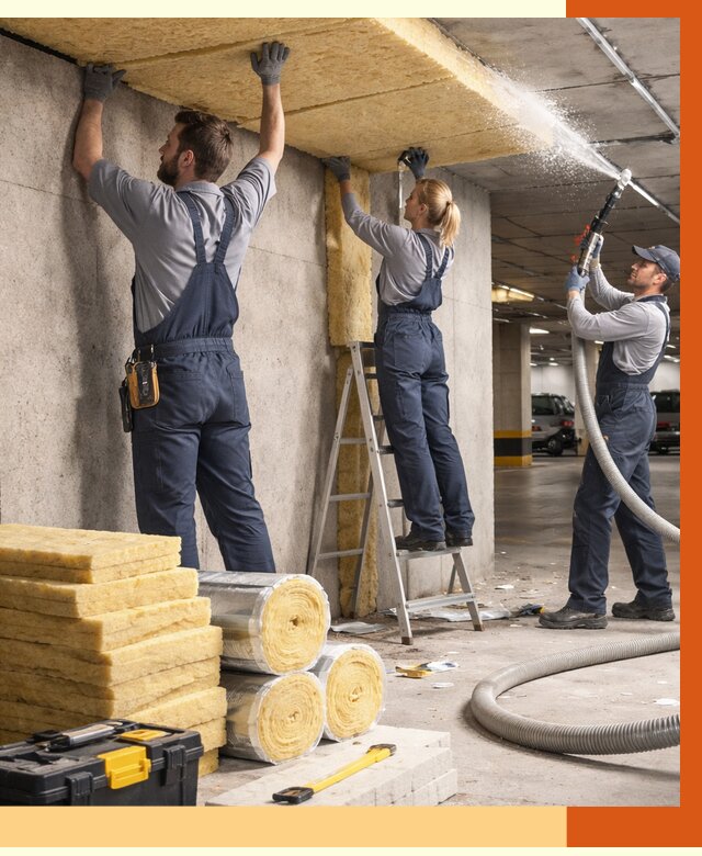Утепление паркинга в Чите от 7038 руб./м2 — работы под ключ | ТепломастерЧта